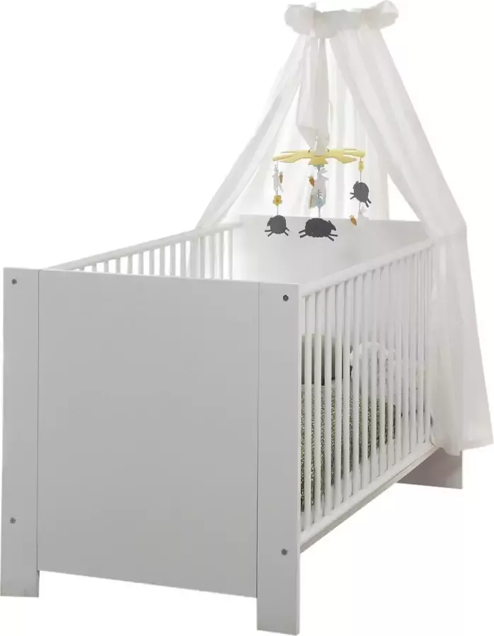 Hioshop Olja kinderbed 70x140 cm wit .