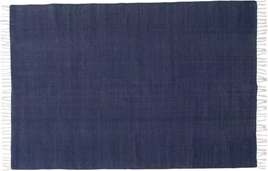 Hioshop Panipat vloerkleed 240x170 cm katoen blauw.