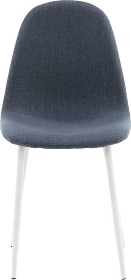 Hioshop 2 x Polar eetkamerstoel blauw wit.