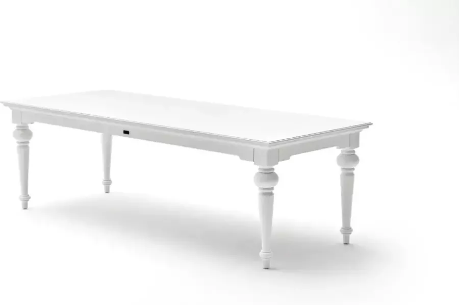 Hioshop Provence eettafel 100x240 cm in wit.