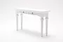 Hioshop Provence sidetable met 2 lades in wit. - Thumbnail 2