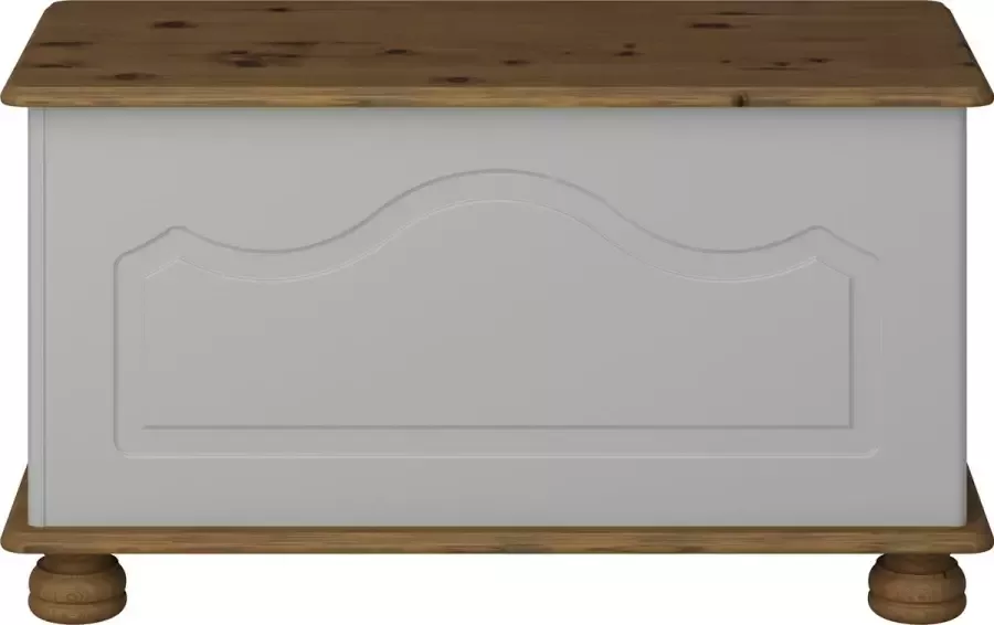 Hioshop Richard kist gelakt grijs gebeitst.