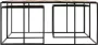 Hioshop Rustika salontafel inzettafels set met 3 stuks rustiek boothout & zwart. - Thumbnail 2
