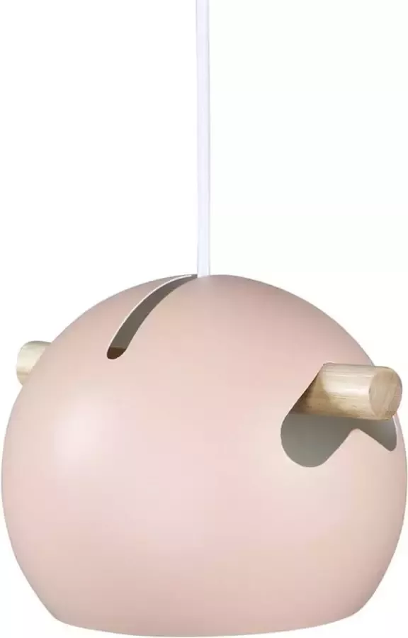 Hioshop Tubbie verlichting hanglamp Ø23cm staal oudroze.