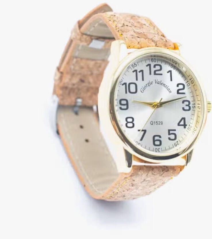 Hippie Chic Ecologische Horloge met eerlijke kurk band voor dames modehorloge gouden horloge kast WA-398