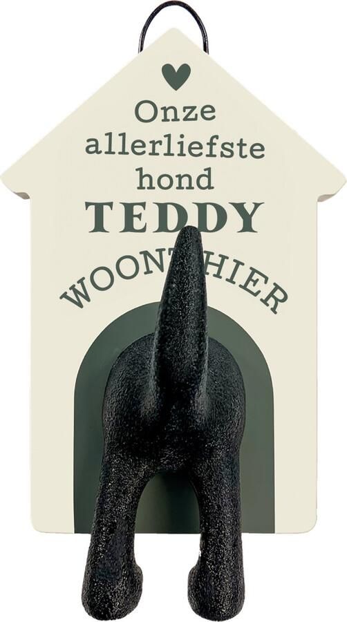 History & Heraldry Riemen kapstok honden onze allerliefste hond Teddy woont hier