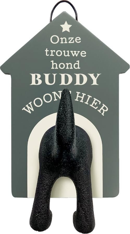 History & Heraldry Riemen kapstok honden onze trouwe hond Buddy woont hier