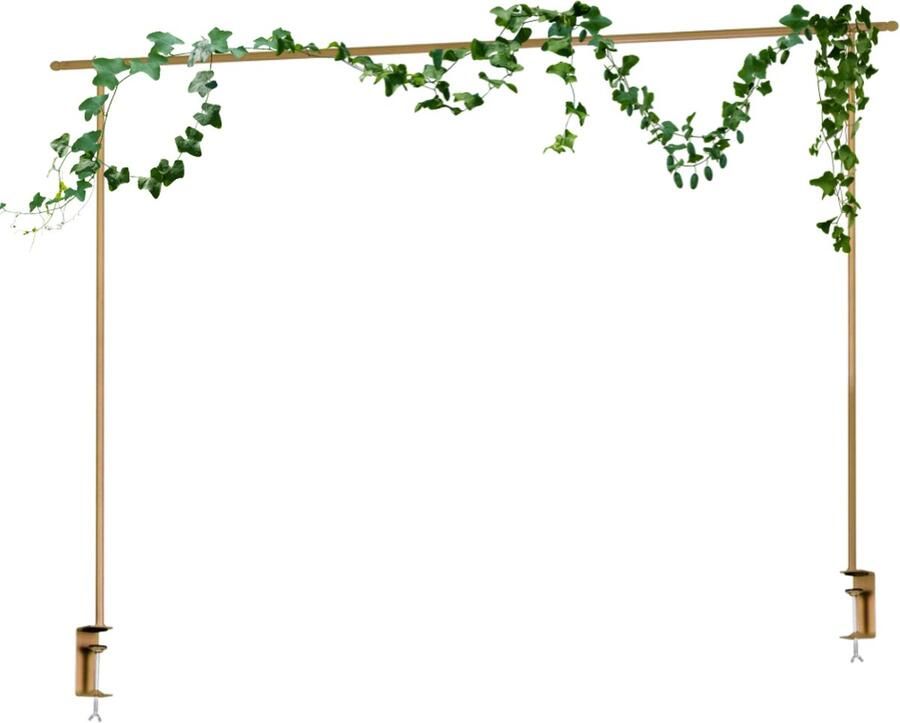 HIXA Tafelklem met Klimop Slinger Decoratieve Accessoires Tafeldecoratie Goud Verstelbaar Ramadan