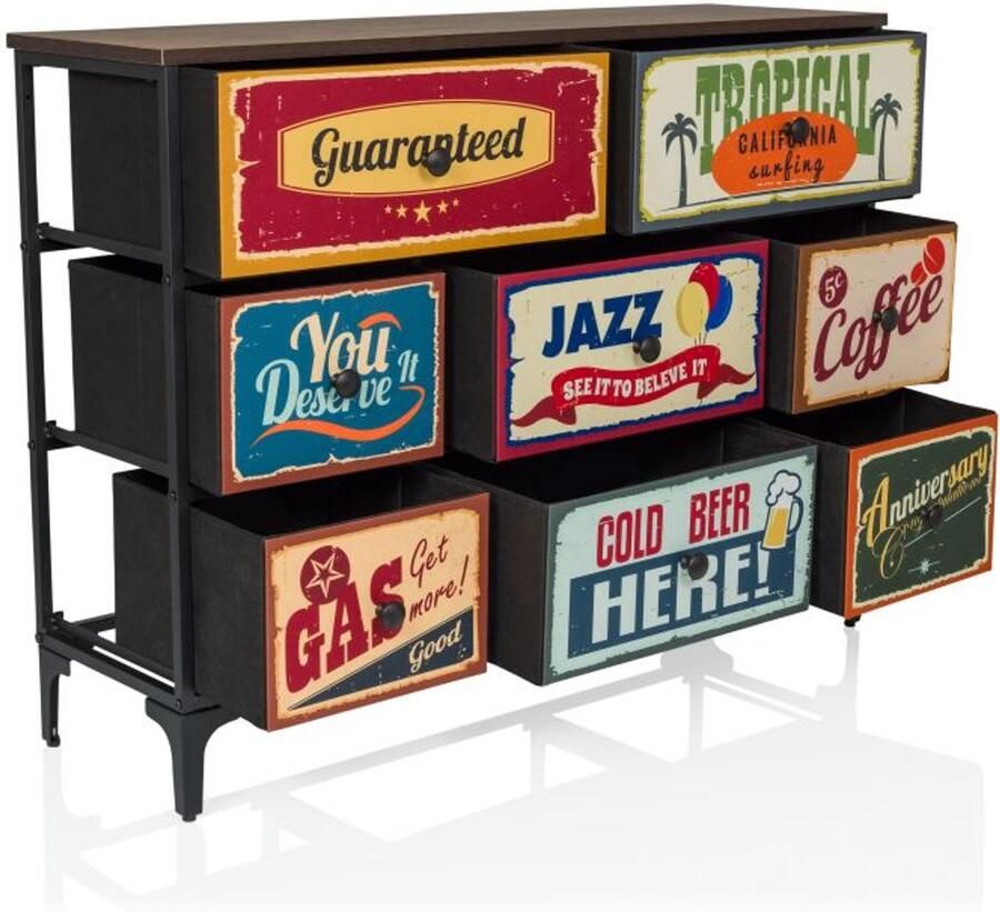 Hjh LIVING AMERIKO B Commode Motief