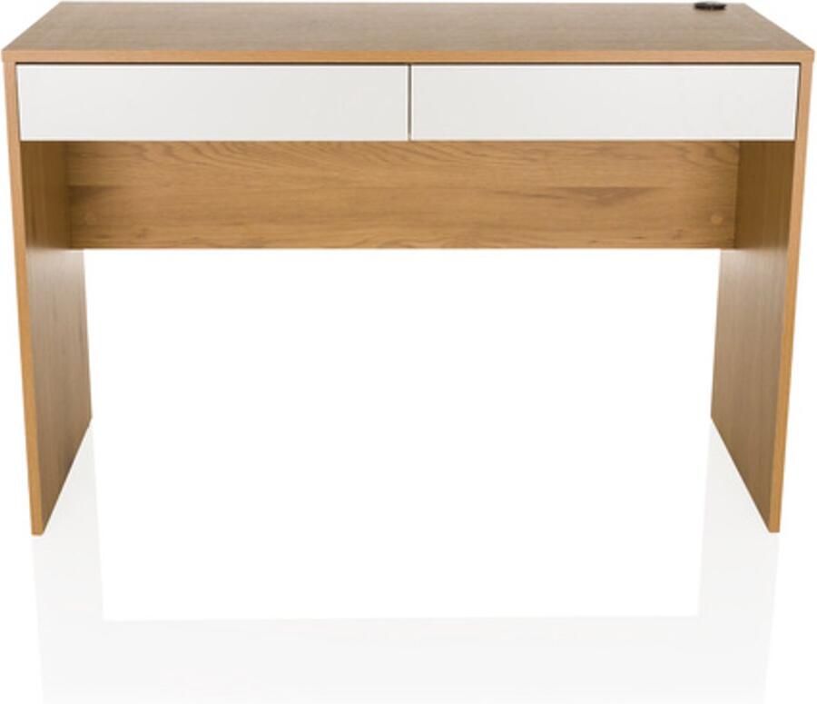 Hjh office BERGA 120 x 50 Bureau Wit Eiken