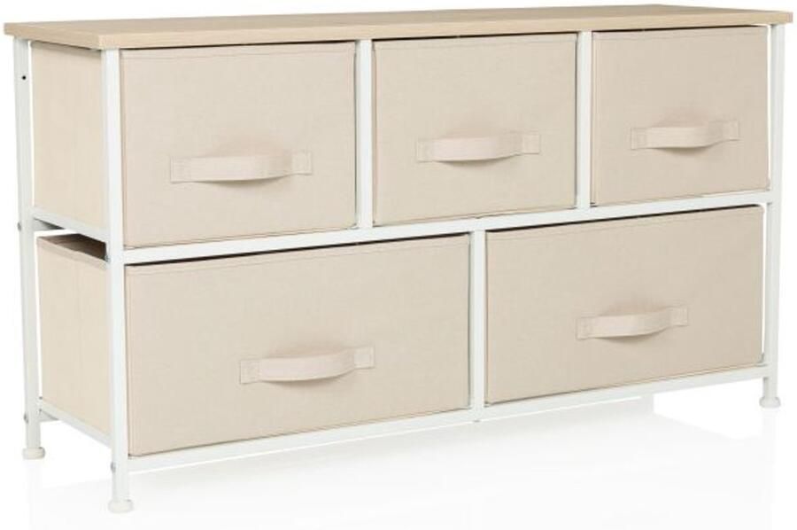 Hjh LIVING FOLDAR Commode Beige