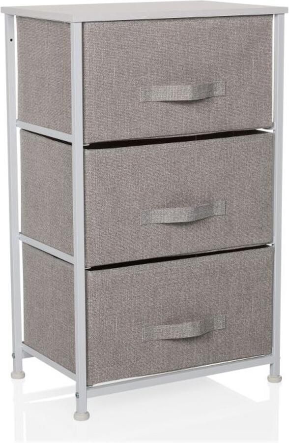 Hjh LIVING Kast FOLDRESS M 45x30x95cm 3 vakken grijs - Foto 2