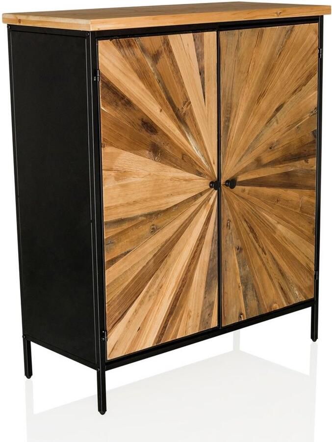 Hjh LIVING SANTJAGO BLACK SUN XL Commode Color Madera Oscura