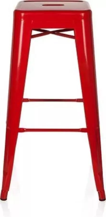 hjh office Barkruk Metaal Rood Vantaggio High