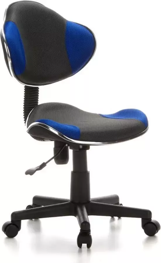 Hjh office Bureaustoel Kinderen Stof Grijs Blauw Ergonomisch