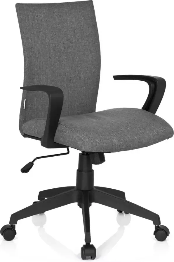Hjh office Bureaustoel Met Armleuning Stof Grijs Ergonomisch