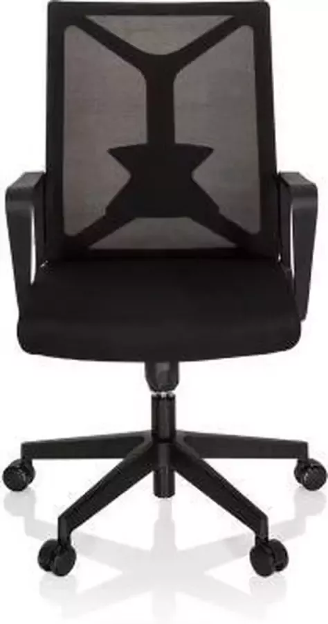 Hjh office Bureaustoel Met Armleuning Stof Netstof Zwart Enco