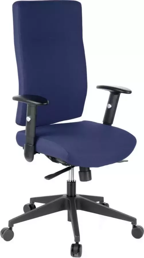 Hjh office Bureaustoel Verstelbare Armleuning Stof Blauw Ergonomisch