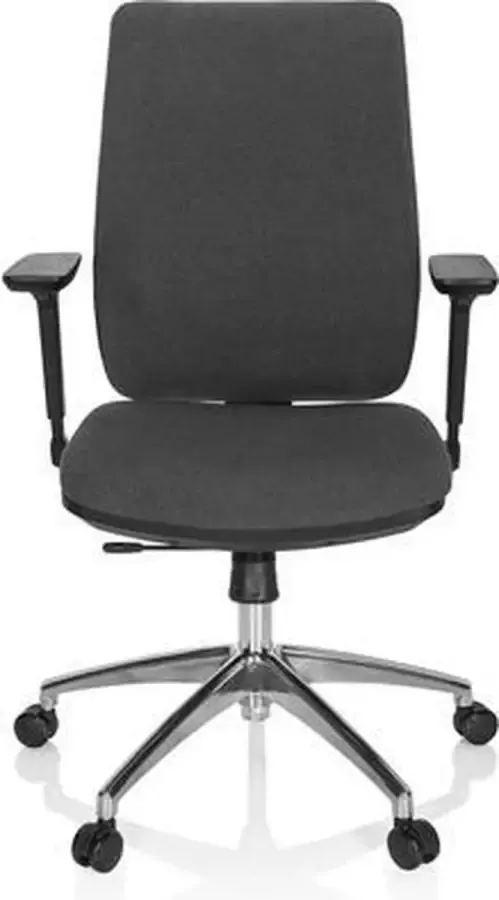 Hjh office Bureaustoel Verstelbare Armleuning Stof Donkergrijs Ergonomisch