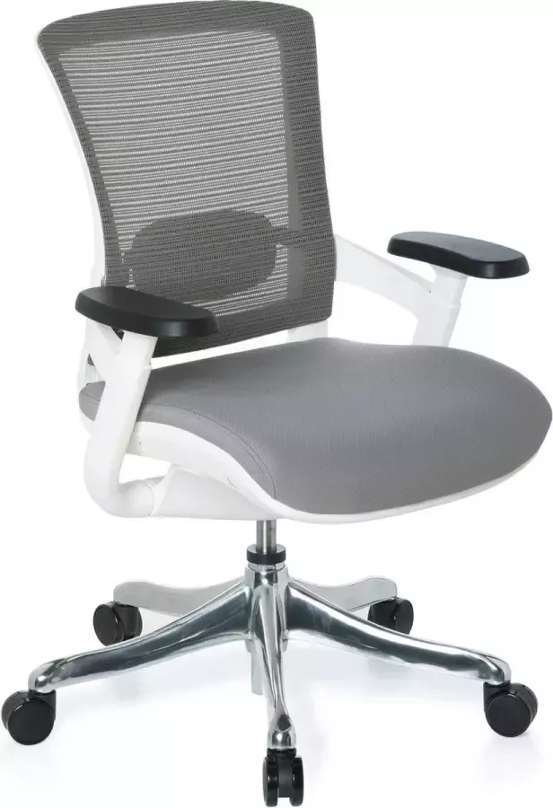 Hjh office Bureaustoel Verstelbare Armleuning Stof Grijs Skate Style