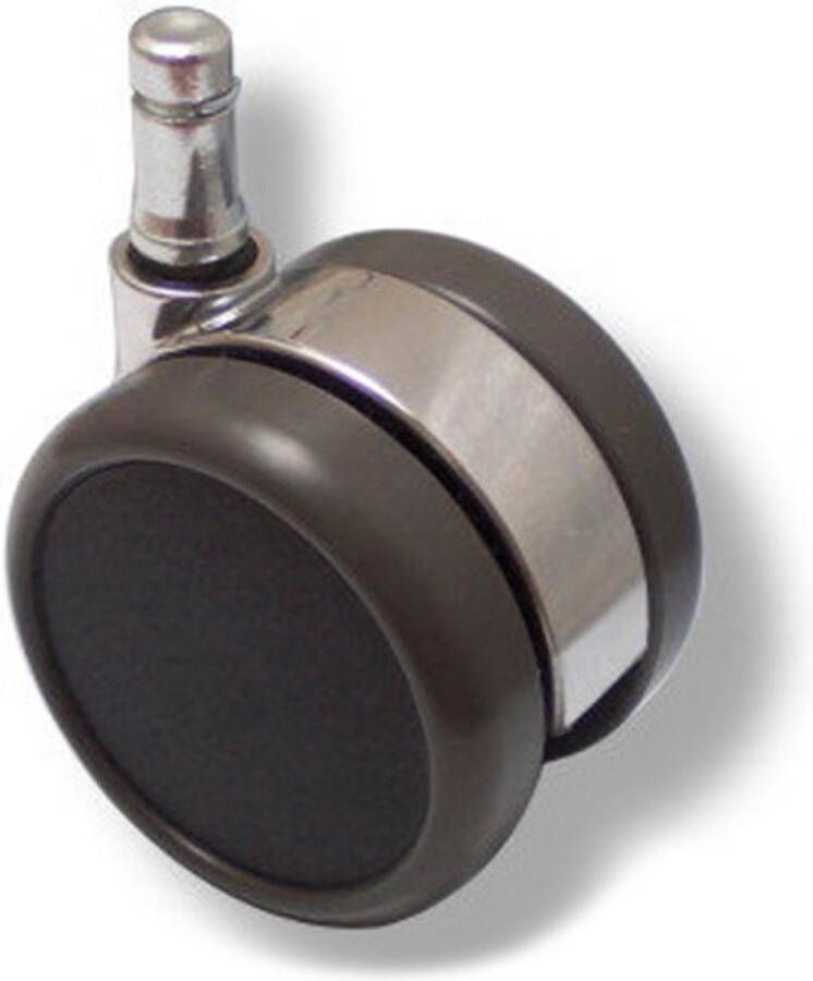 Hjh office Bureaustoel Wiel Zwart Zilver 5x Rolo LUX 11mm 65mm