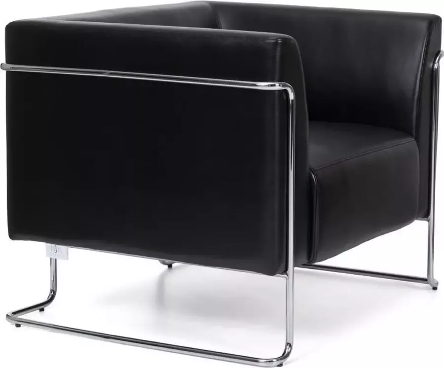 hjh office CURACAO 1-Zits Lounge bank sofa Zwart