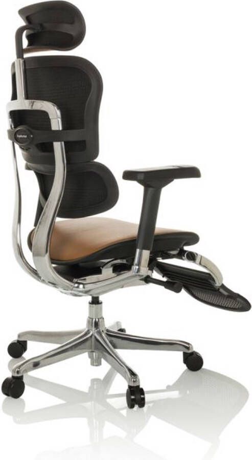 Hjh office ERGOHUMAN PLUS LEGPRO GEN2 Leder Luxe directiestoel Koffiebruin - Foto 2