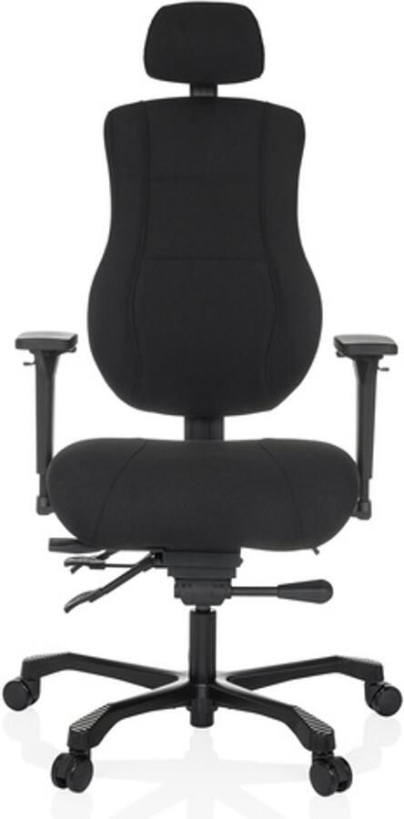 Hjh office 24 HOURS BASIC Volledig gestoffeerd XXL bureaustoel Zwart