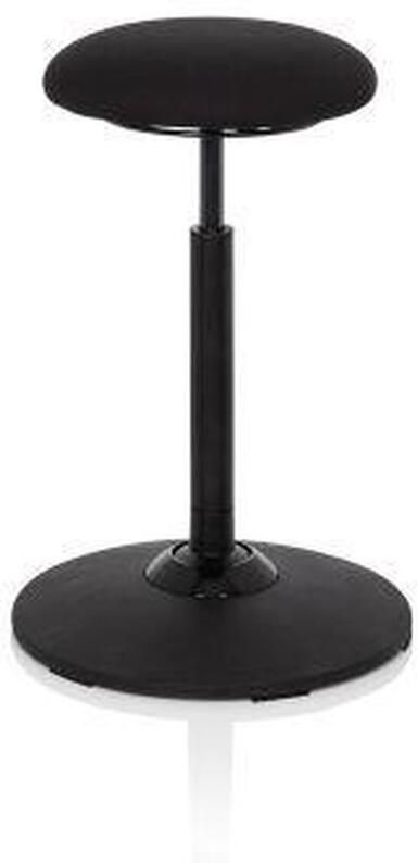 Hjh office Balance SIT Werkstoel werkkruk verhoogde bureaustoel Zwart Stof