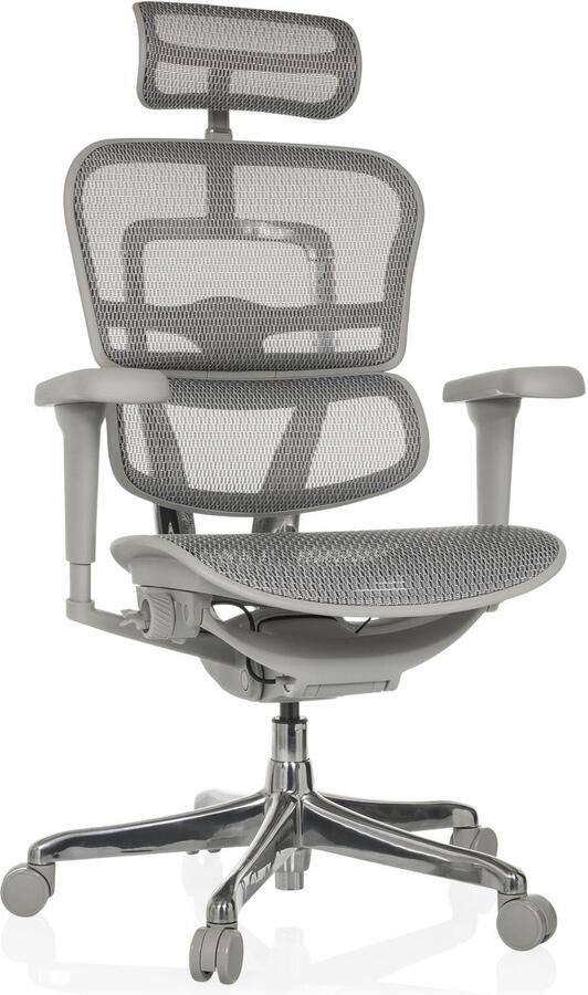 Hjh office ERGOHUMAN ULTRA G GEN2 Mesh Luxe verstelbare ergonomische bureaustoel Grijs NEN normering - Foto 2