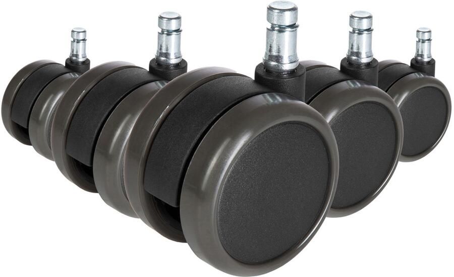 Hjh office Bureaustoel Wiel Zwart 5x Rolo Free 11mm 65mm