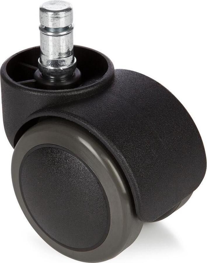 Hjh office Bureaustoelwielen Voor harde (houten) vloeren (10mm 50mm) Zwart - Foto 2