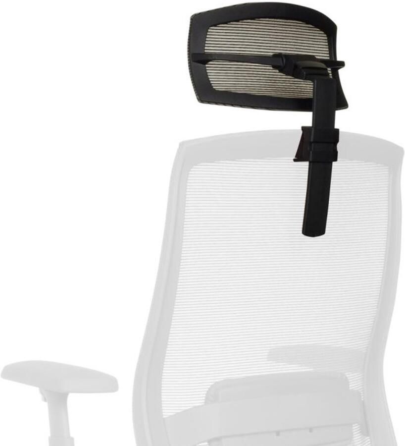 Hjh office COLORE Hoofdsteun voor bureaustoel Aspen- Hoofdsteun Zwart