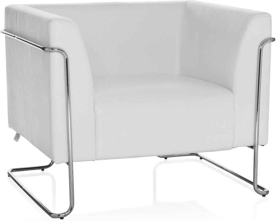 Hjh office Loungebank Kunstleder Wit Curacao 1-Zits - Foto 2