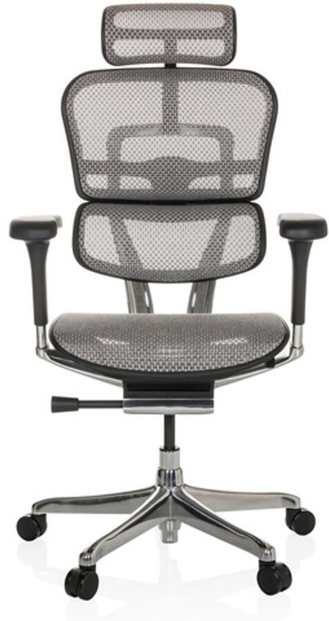 Hjh office Directiestoel Grijs Ergonomisch Inclusief armleuningen (in hoogte verstelbaar) - Foto 2