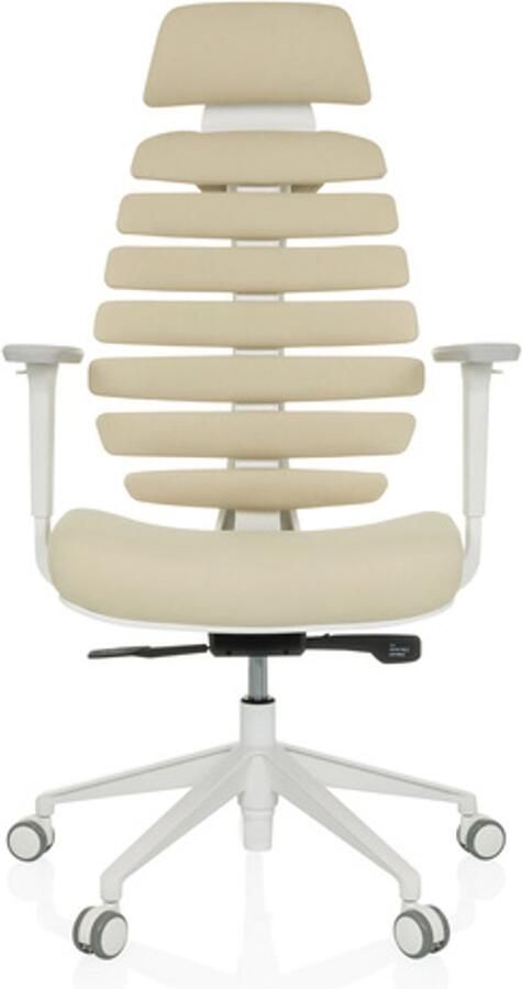 Hjh office ERGO LINE W Stof Professionele bureaustoel Salted Caramel