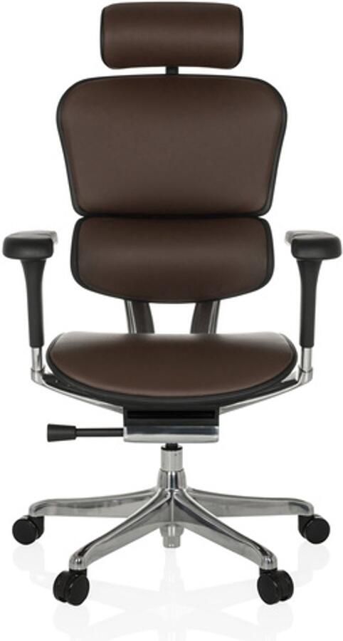 Hjh office ERGOHUMAN GEN2 Leder Luxe directiestoel Donkerbruin