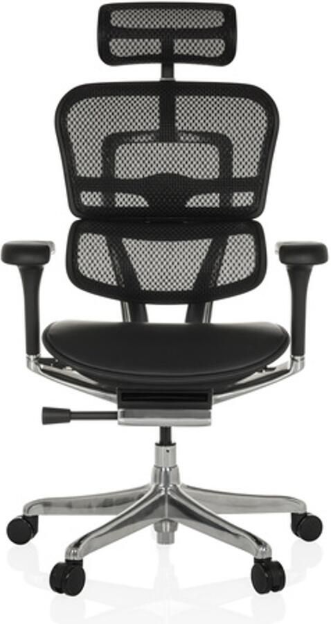 Hjh office ERGOHUMAN GEN2 Mesh leder Luxe directiestoel Zwart