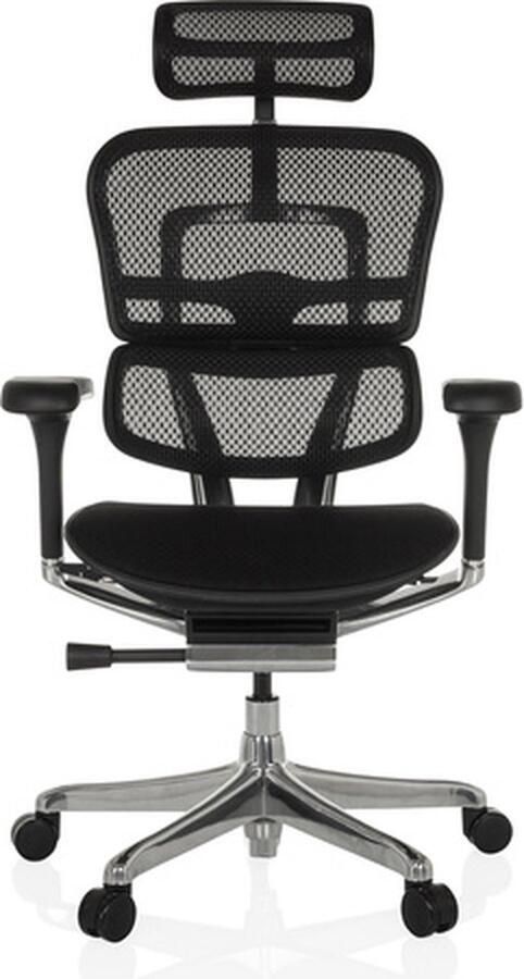Hjh office ERGOHUMAN GEN2 Mesh Stof Luxe directiestoel Zwart