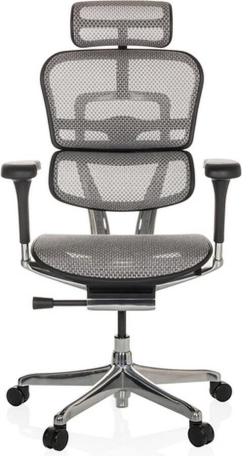 Hjh office Directiestoel Grijs Ergonomisch Inclusief armleuningen (in hoogte verstelbaar)