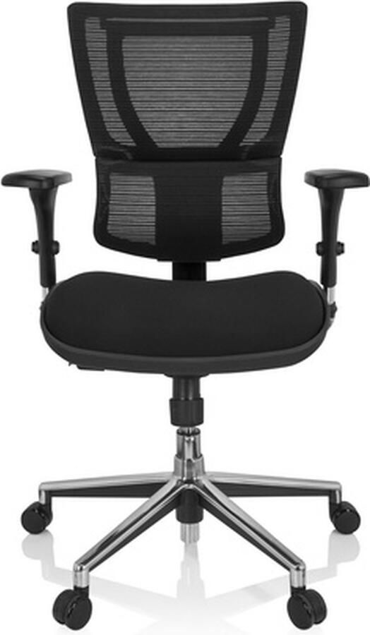 Hjh office ERGOHUMAN SLIM ECO F stof netstof Professionele bureaustoel Zwart