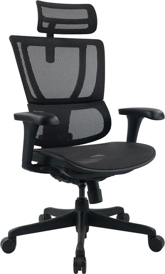 Hjh office ERGOHUMAN SLIM ECO M GEN2 net Luxe directiestoel Zwart