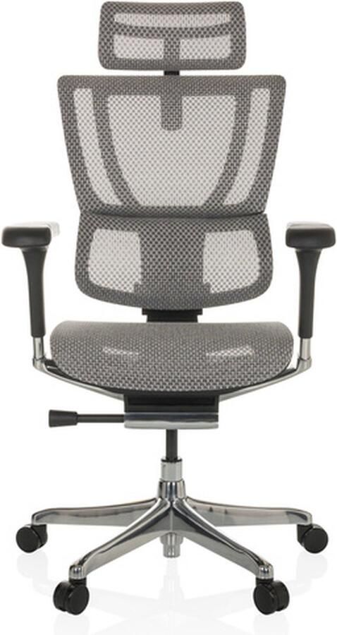 Hjh office ERGOHUMAN SLIM GEN2 net Luxe directiestoel Lichtgrijs