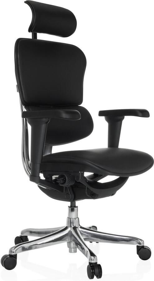 Hjh office ERGOHUMAN ULTRA L GEN2 Leder Luxe directiestoel Zwart