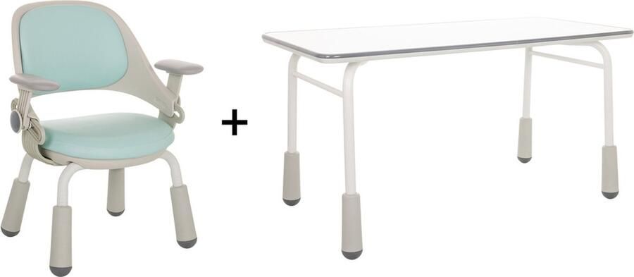 Hjh office KID GRO SET B Starterset bureau + kinderstoel Lichtblauw