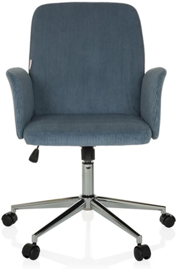Hjh office SOLAO CORD Thuisgebruik bureaustoel Blauwgrijs