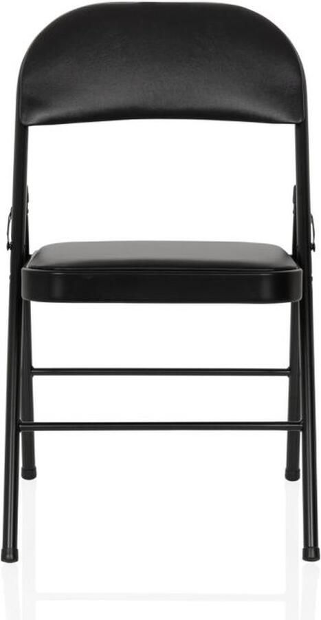 Hjh office TUDELA H kunstleder Klapstoel Zwart