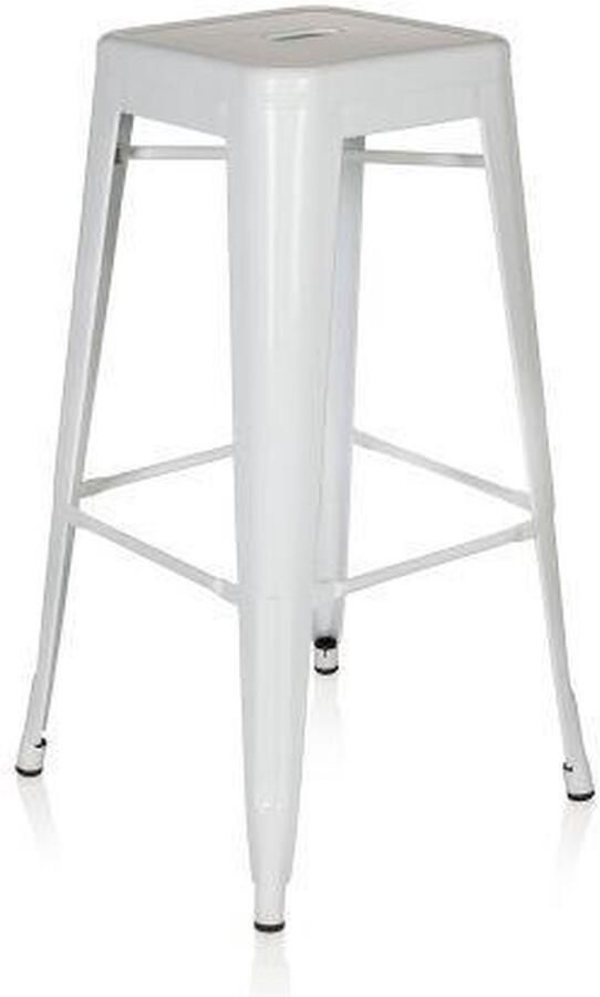 Hjh office Vantaggio High Barkruk Wit metaal
