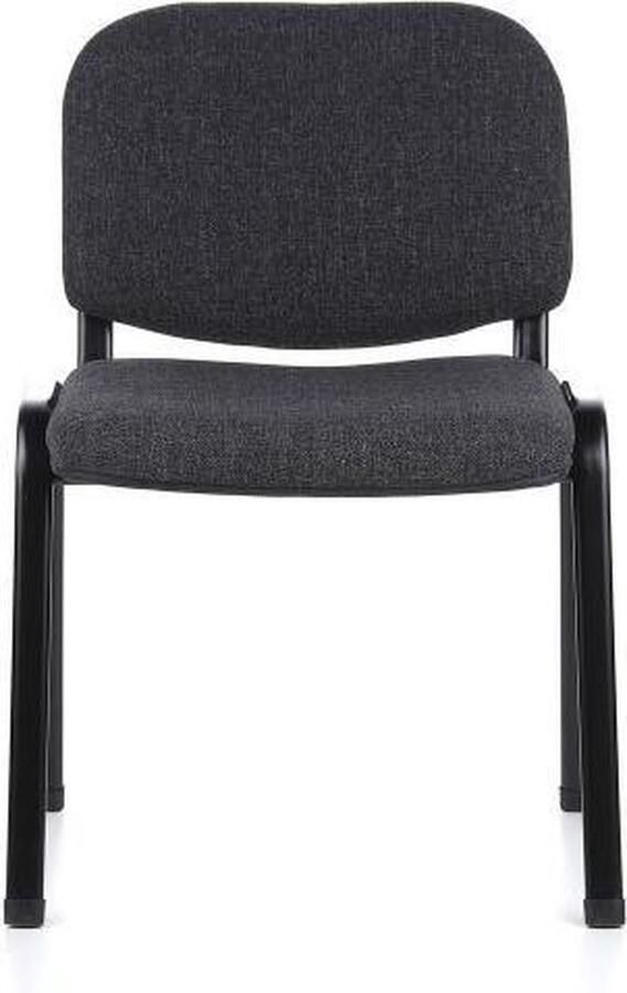 Hjh office Vergaderstoel Polyester Grafiet 4 Stuks Per Pakket Ergonomisch