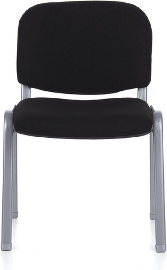 Hjh office Vergaderstoel Polyester Zwart 4 Stuks Per Pakket Ergonomisch